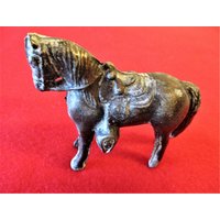 Kleiner Antiker Massiv Gegossener Bronzefarbener Detaillierter Pferdeuhr-Topper Für Ihre Uhrenprojekte - Kollektionen Regaldekoration Stk # 601 von SallysClockHands