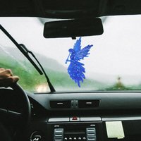 Saphir Blauer Schutzengel Für September ~ Irisierender Suncatcher Perfekt Fenster, Autos, Lkw, Rvs, Spiegel von SalmondeHome