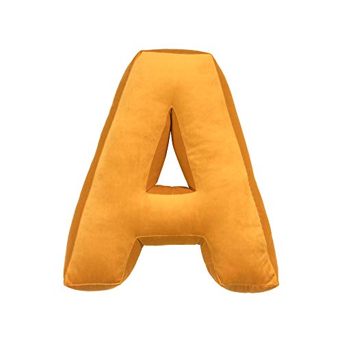 Alphabet Buchstabe Kissen Weiche Samt Buchstaben Kissen Kissen A-Z Buchstaben geformte Kissen Kissen Schlafzimmer Sofa Couch Büro Auto Dekor von SalmophC