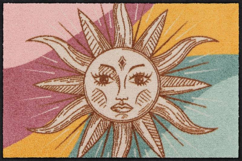 Salonloewe Fußmatte Salonloewe CELESTIAL SUN Fußmatte Wohnmatte 50 x 75 cm, Salonloewe CELESTIAL SUN Fußmatte 50 x 75 cm von Salonloewe