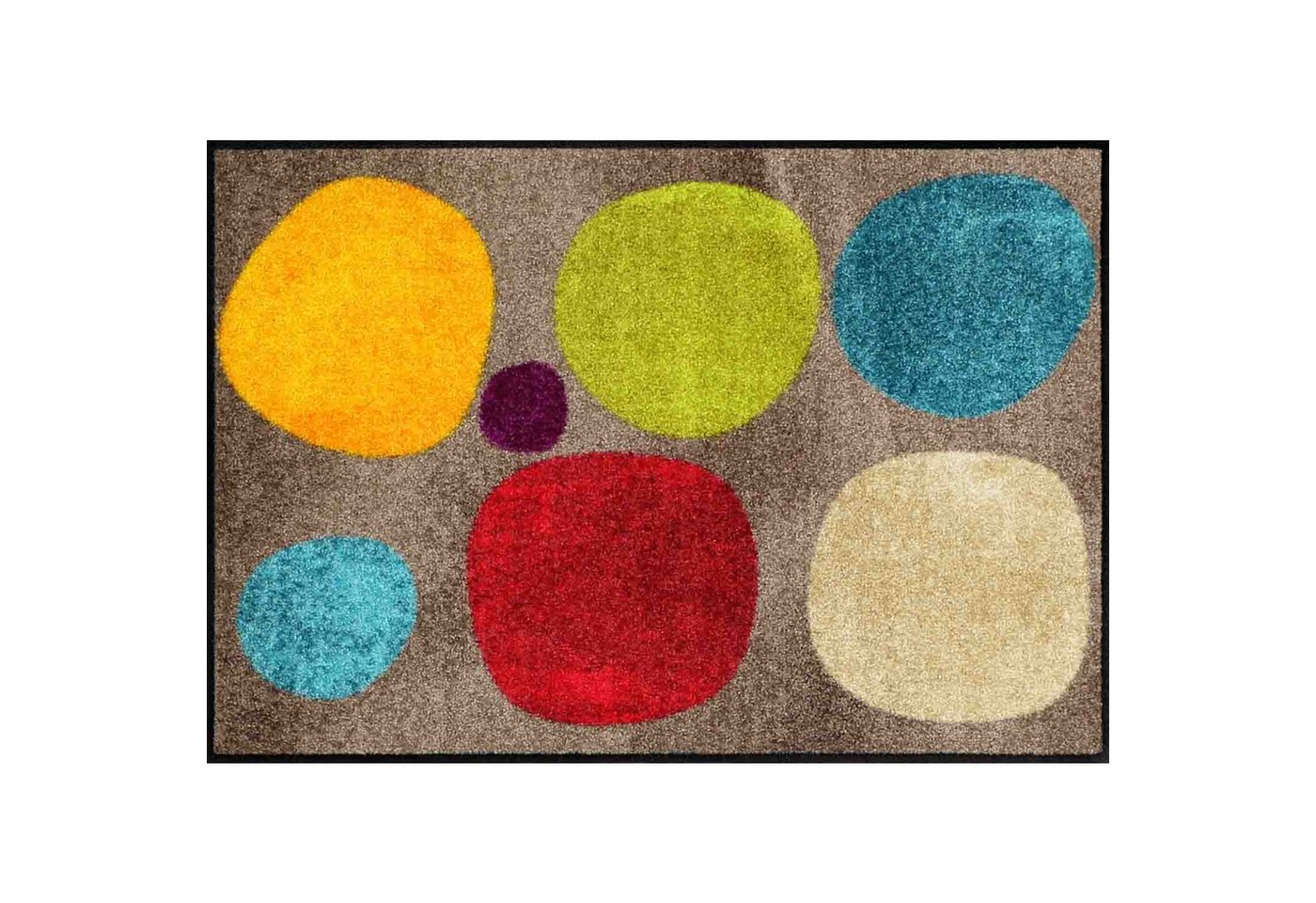 Fußmatte Broken Dots Colourful 050x075 cm,, Salonloewe, Rechteckig, Höhe: 500 mm von Salonloewe