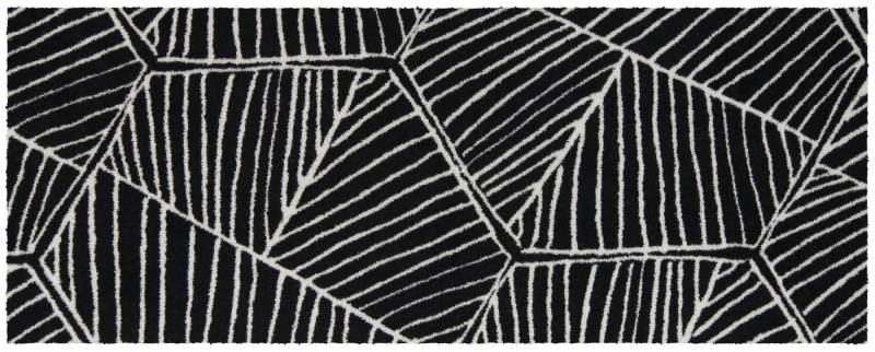 Fußmatte Salonloewe ANDERS BLACK-WHITE Fußmatte Wohnmatte 60 x 150 cm, Salonloewe, rechteckig, Höhe: 7 mm, In- und Outdoor, waschbar bei 40° Grad in der Waschmaschine und trocknergeeignet von Salonloewe
