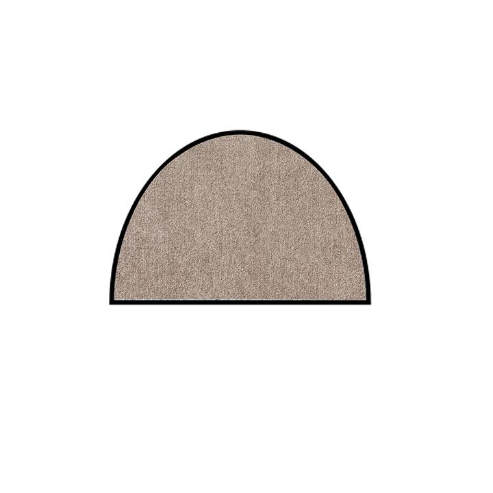 Fußmatte halbrund, sand, 50x75 cm von Salonloewe