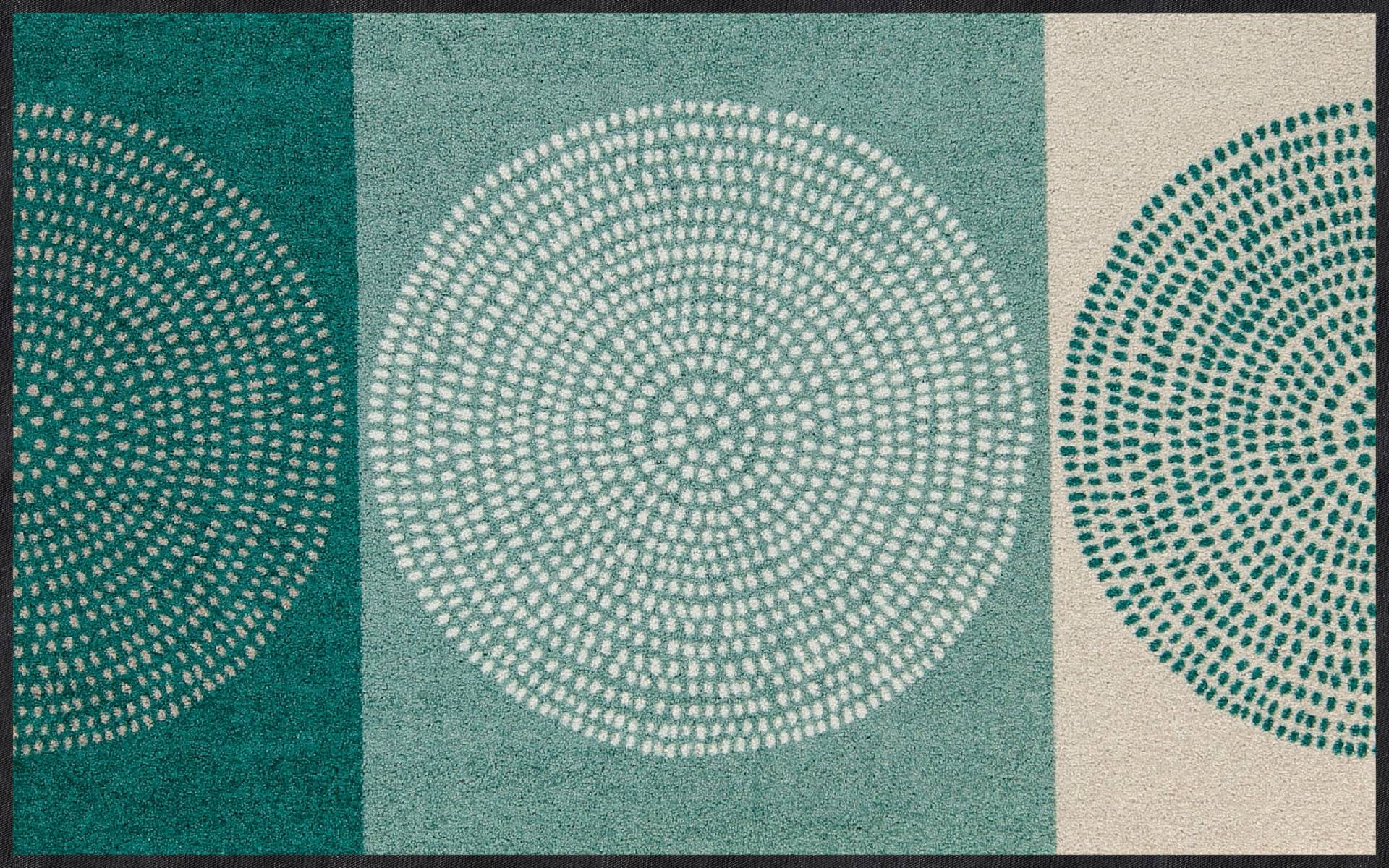 Fußmatte in grün-ecru von Salonloewe von Salonloewe