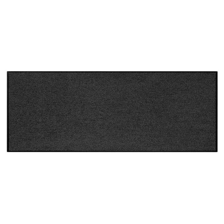 Fußmatte waschbar, schwarz, 75 x 190 cm von Salonloewe