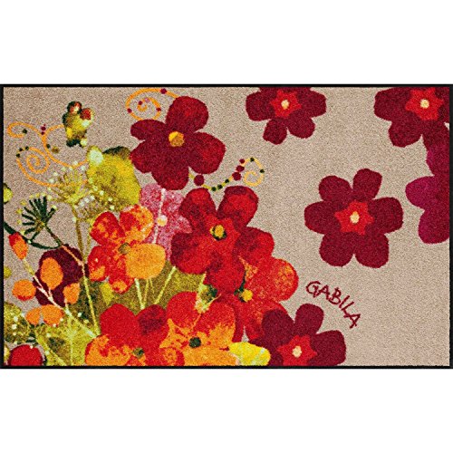 Rosina Wachtmeister Fußmatte Lifestyle Maggio 75x120 cm Flur-Läufer Sauberlaufmatte Eingangs-Teppich bunt Blumen von Salonloewe