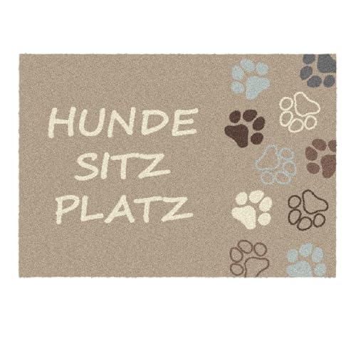 Salonloewe Akzente Fußmatte waschbar Hunde Sitz Platz 50x70 cm Sauberlaufmatte, Fußabtreter außen, Motiv-Fußmatte, Wohnmatte Salonloewe Akzente Fußmatte waschbar Hunde Sitz Platz 50x70 cm Sauberlaufmatte, Fußabtreter außen, Motiv-Fußmatte, Wohnmatte von Salonloewe