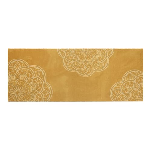 Salonloewe Akzente Fußmatte waschbar Mandala Harmony 80x200 cm Sauberlaufmatte, Fußabtreter außen, Motiv Fußmatte, Wohnmatte von Salonloewe
