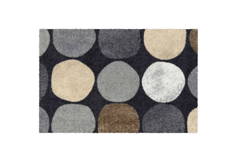 Salonloewe Fußmatte Fußmatte 50x75 Dots pattern city chic grau, Eingangsmatte normal, Höhe: 500 mm Salonloewe Fußmatte Fußmatte 50x75 Dots pattern city chic grau, Eingangsmatte normal, Höhe: 500 mm von Salonloewe
