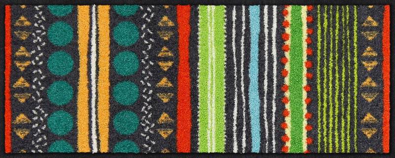 Salonloewe Fußmatte Fußabtreter klein 30x75 Stripes Composite colourful, Läufer Mini, Höhe: 300 mm Salonloewe Fußmatte Fußabtreter klein 30x75 Stripes Composite colourful, Läufer Mini, Höhe: 300 mm von Salonloewe
