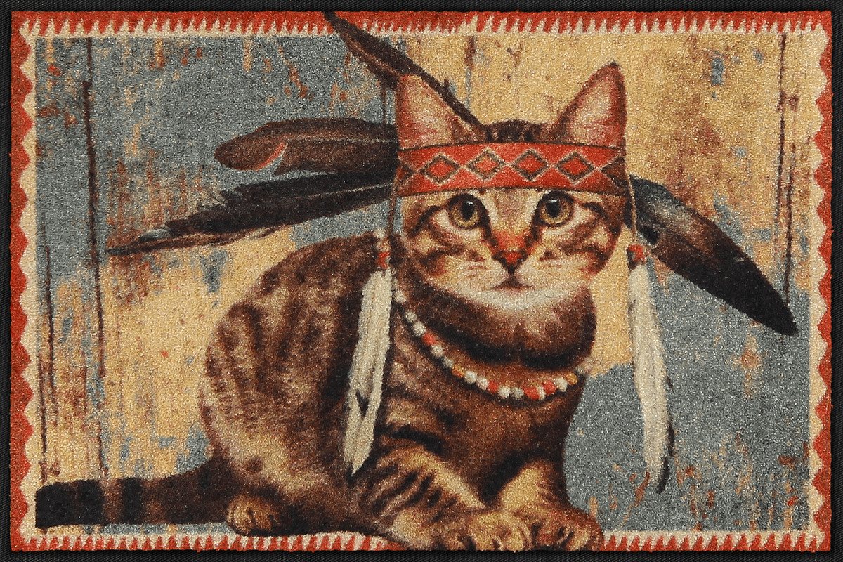 Salonloewe Fußmatte Fußmatte 50x75 Lakota braun, Eingangsmatte normal, Höhe: 500 mm Salonloewe Fußmatte Fußmatte 50x75 Lakota braun, Eingangsmatte normal, Höhe: 500 mm von Salonloewe