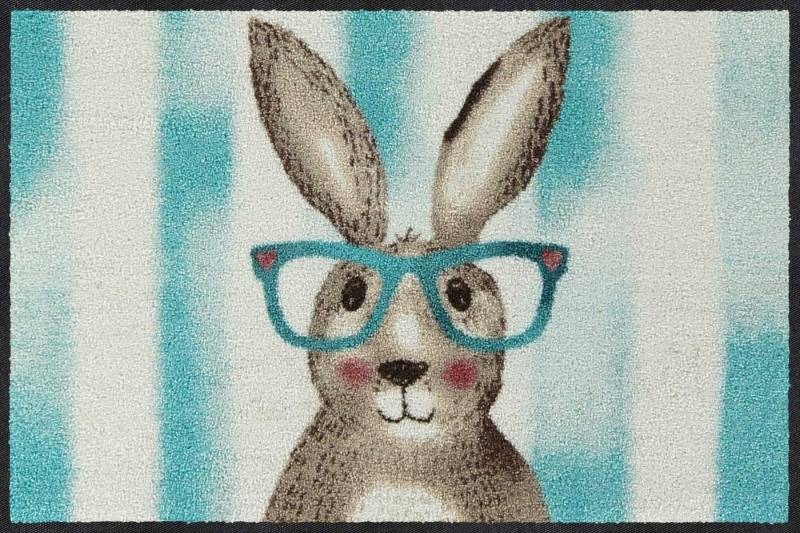 Salonloewe Fußmatte Fußmatte 50x75 Smart Rabbit, Eingangsmatte normal, Höhe: 500 mm von Salonloewe