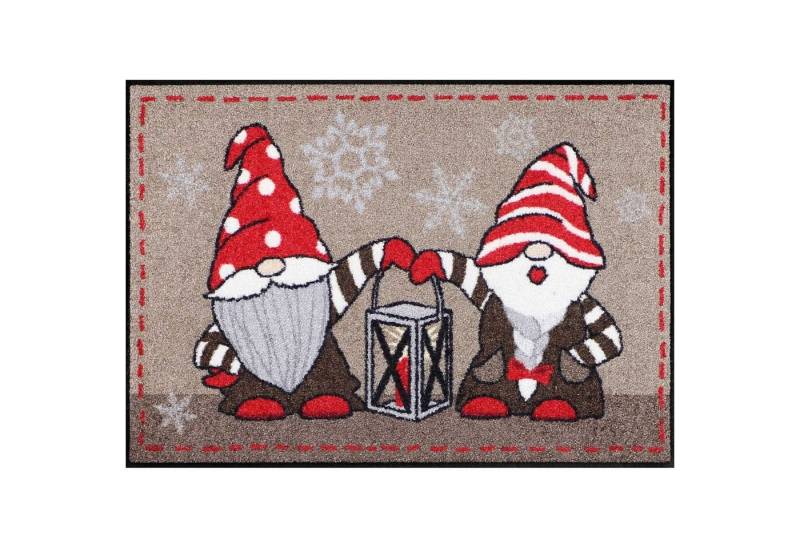 Salonloewe Fußmatte Fußmatte 50 x 75 cm Wichtel, Eingangsmatte normal, Höhe: 500 mm von Salonloewe