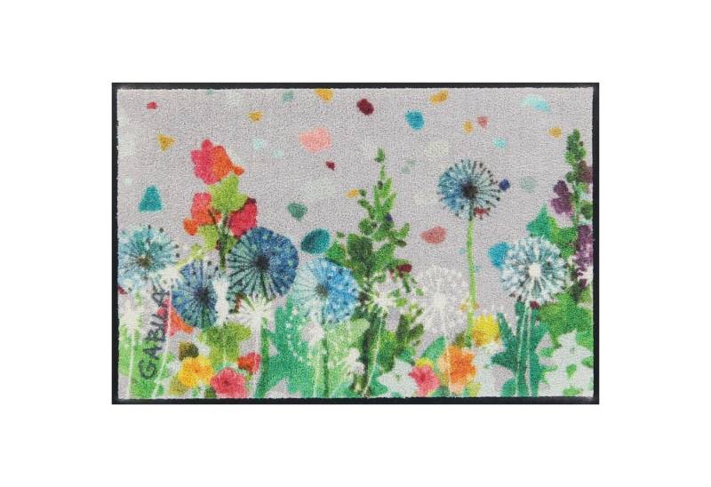 Salonloewe Fußmatte Fußmatte 50 x 75 cm Bee happy Portrait mehrfarbig, Eingangsmatte normal, Höhe: 500 mm von Salonloewe