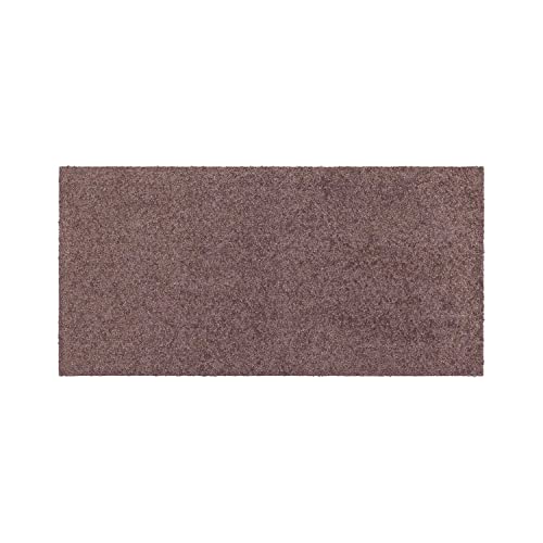 Salonloewe Fußmatte waschbar Nougat 30x60 cm Schmutzfangmatte Schuhparkplatz Eingangs-Matte klein unifarben von Salonloewe