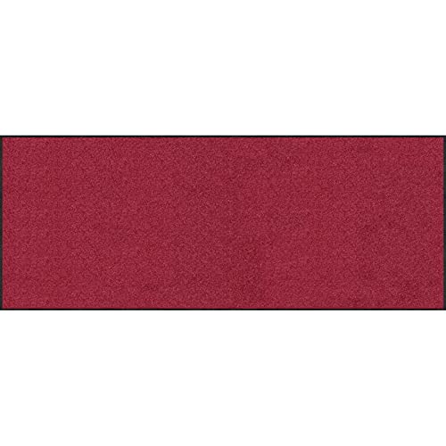 Salonloewe Fußmatte waschbar Weinrot 60x180 cm Schmutzfangmatte einfarbig von Salonloewe