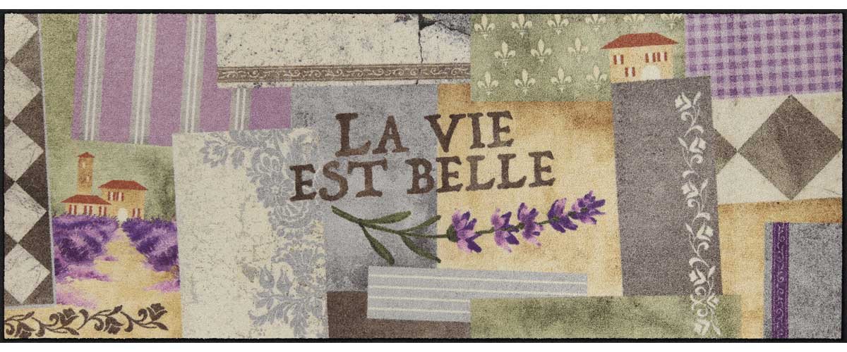 Salonloewe Läufer Teppichläufer 75x190 La vie est belle lila, Läufer groß, Höhe: 750 mm Salonloewe Läufer Teppichläufer 75x190 La vie est belle lila, Läufer groß, Höhe: 750 mm von Salonloewe