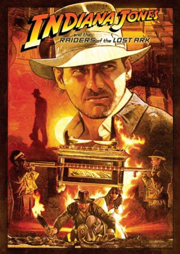 Indiana Jones - Jäger des verlorenen Schatzes - Klassiker Film - harrison ford - A3 Film movie poster - Druck - Bild - art von Salopian Sales