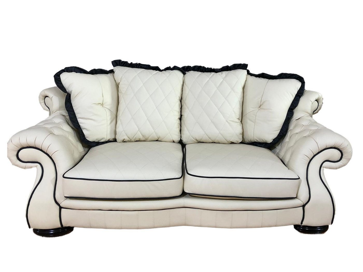 Salottini 3-Sitzer 3er Sofa Chesterfield 3-Sitzer Dover Ledersofa SOFORT LIEFERBAR von Salottini