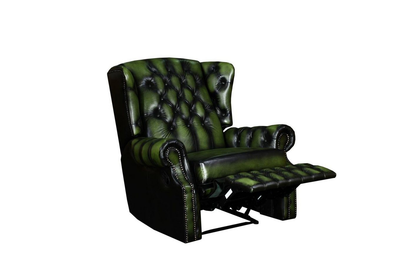 Salottini Chesterfield-Sessel Chesterfield Ohrensessel Stunning Recliner Motor SOFORT LIEFERBAR, Federkern von Salottini