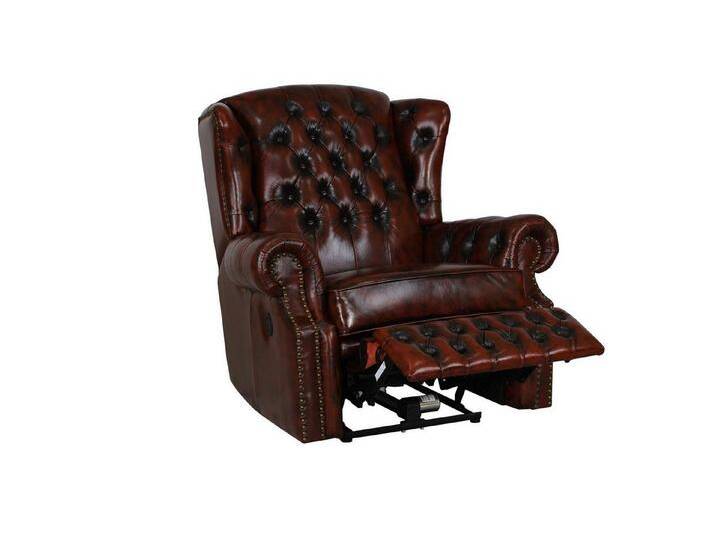 Salottini Chesterfield-Sessel SOFORT LIEFERBAR Chesterfield Ohrensessel Stunning Motor Recliner, Federkern von Salottini