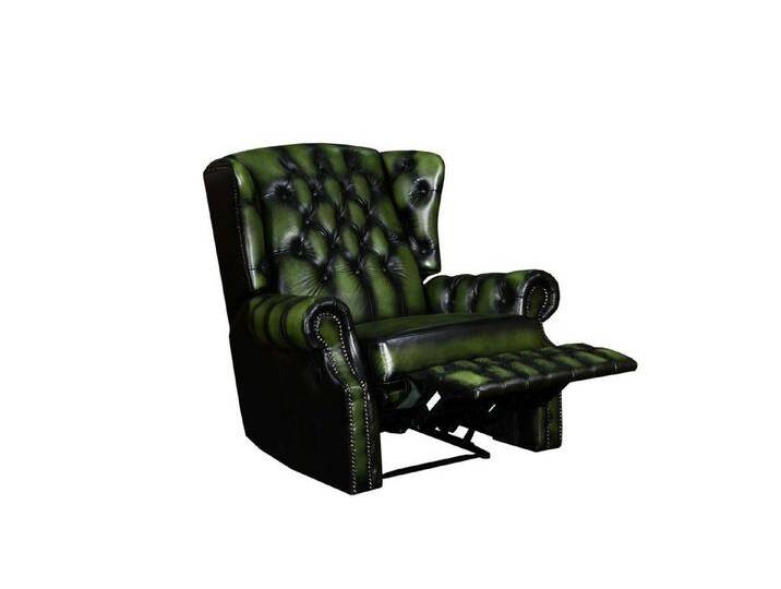 Salottini Chesterfield-Sessel SOFORT & SONDERPREIS Chesterfield Ohrensessel Stunning Recliner Motor, Federkern von Salottini
