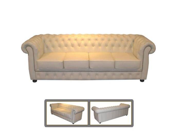Salottini Chesterfield-Sofa 4er XL Sofa Chesterfield 4-Sitzer Couch Lord Deluxe, Handarbeit, beige Salottini Chesterfield-Sofa 4er XL Sofa Chesterfield 4-Sitzer Couch Lord Deluxe, Handarbeit, beige von Salottini