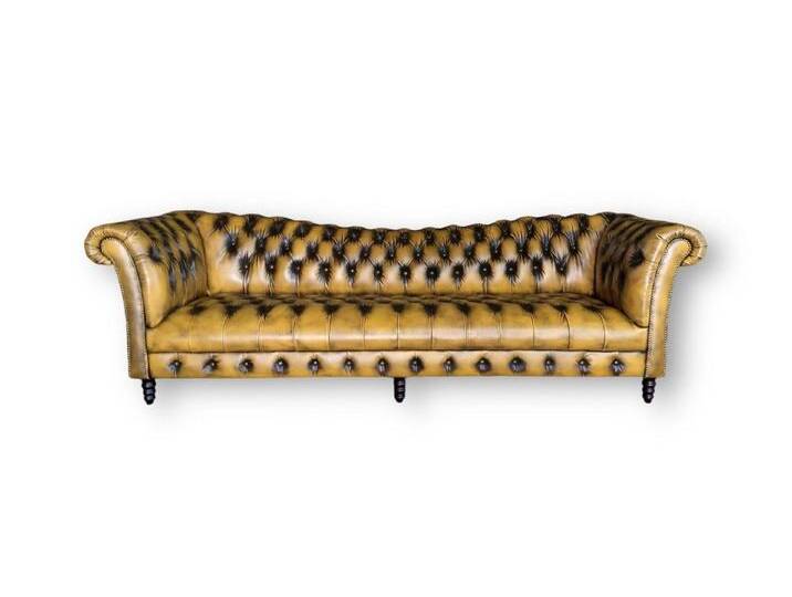 Salottini Chesterfield-Sofa 4er XL Sofa Chesterfield 4-Sitzer Couch Vincent Deluxe Ledersofa, XL Sofa, braun Salottini Chesterfield-Sofa 4er XL Sofa Chesterfield 4-Sitzer Couch Vincent Deluxe Ledersofa, XL Sofa, braun von Salottini