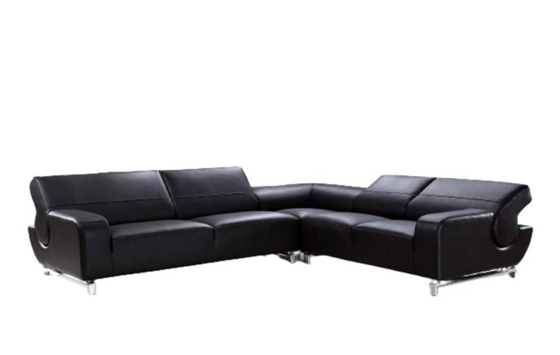 Salottini Ecksofa Ecksofa Bernado Leder Eckcouch, Federkern von Salottini