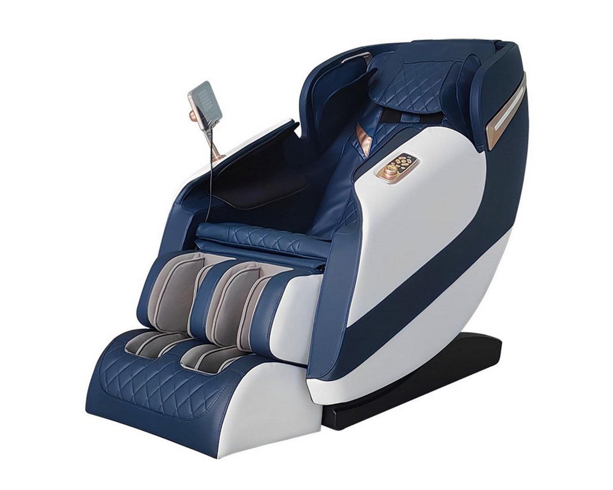 Salottini Massagesessel Traum Relaxsessel Massagesessel Sessel Biel Wärmefunktion blau, mit Relaxfunktion von Salottini