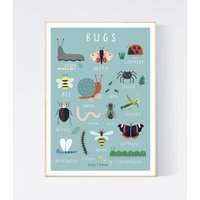 Bugs Wandkunst - Kinderdrucke Kinder Illustration von Salpdesign