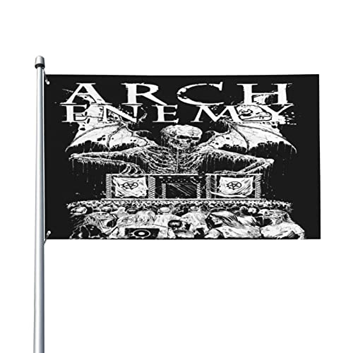 Arch Bridge Enemy Flagge, 90 x 150 cm, Garten- und Hof-Hausflaggen, Grußbanner, Innen- und Außenbereich, Party- und Heimdekoration von Salpica