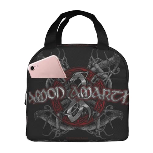Salpica Amon Amarth Isolierte Lunchtasche für Damen/Herren, wiederverwendbare Lunchbox für Büro, Arbeit, Schule, Picknick, Strand, Tragetasche von Salpica