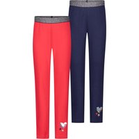 SALT AND PEPPER Leggings "Summer" 2er-Pack mit Herz-Pailletten und Sterne-Stickerei von Salt And Pepper