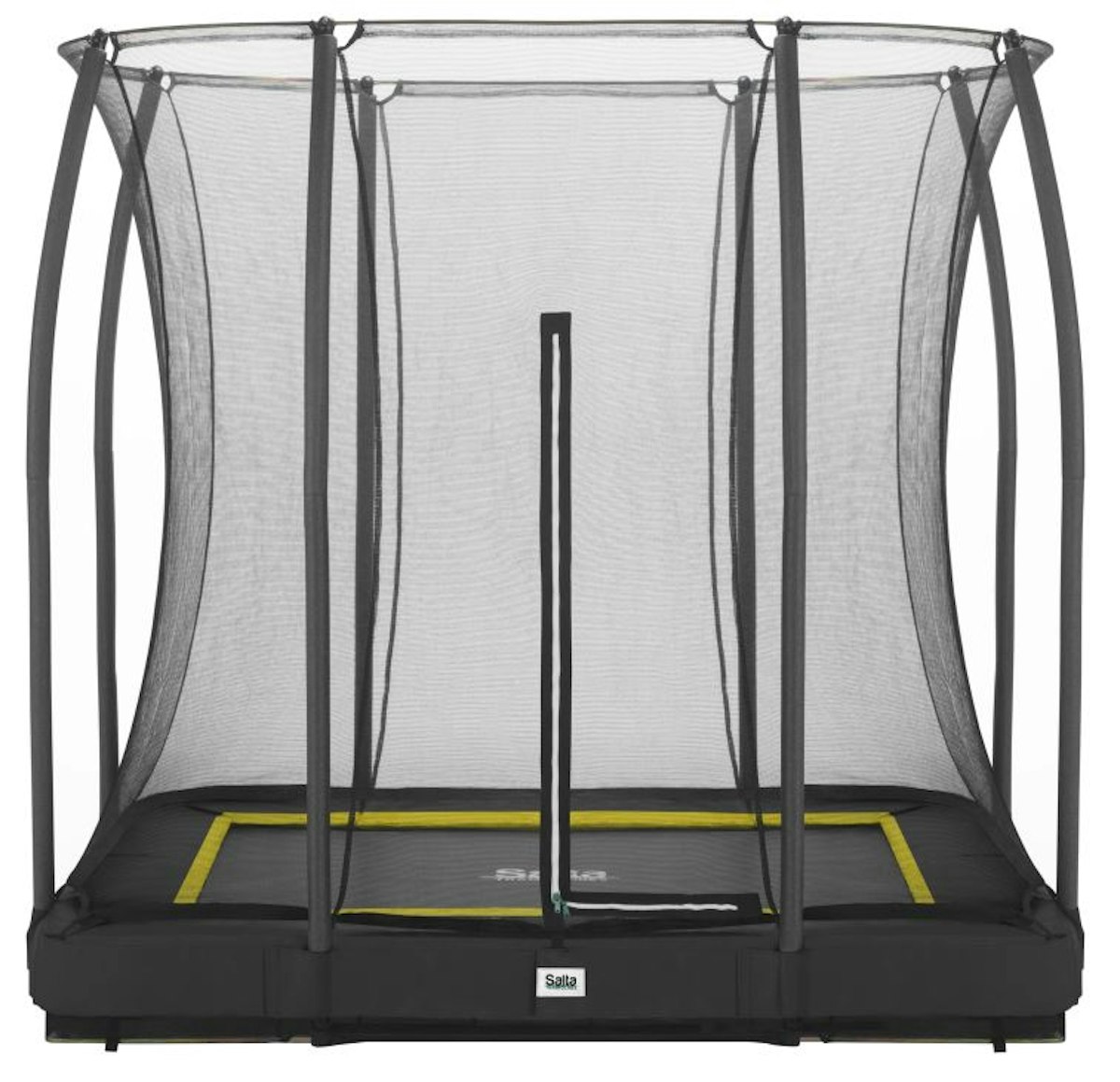 Salta Trampolin Comfort Edition Ground mit Sicherheitsnetz 214 x 153 cm schwarz von Salta / Toptwence