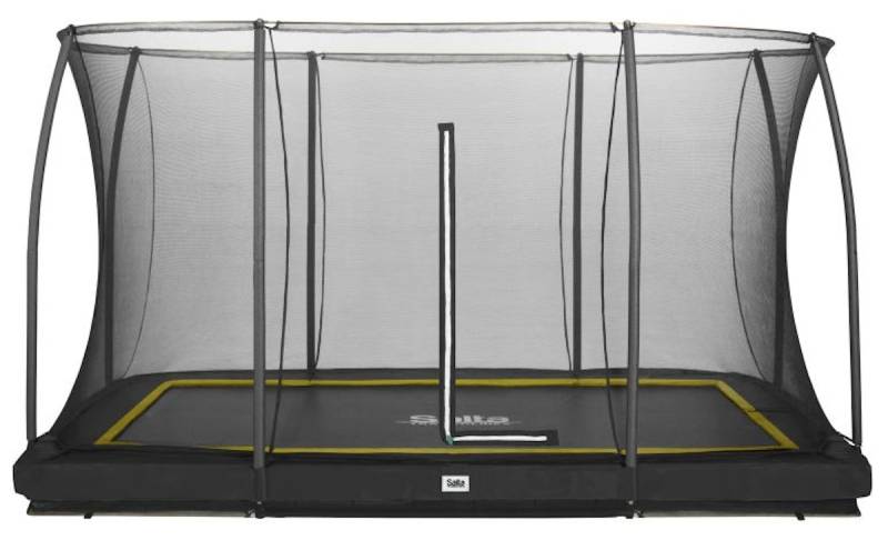 Salta Trampolin Comfort Edition Ground mit Sicherheitsnetz 366 x 244 cm schwarz von Salta / Toptwence