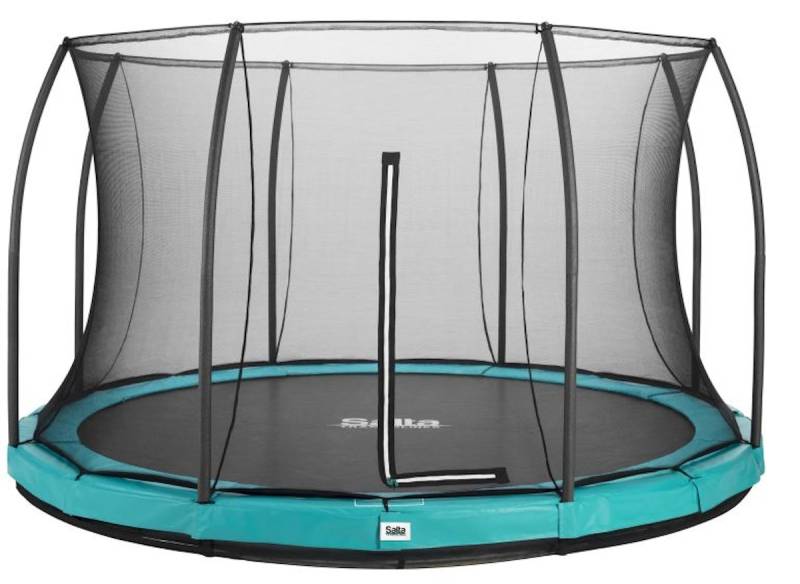 Salta Trampolin Comfort Edition Ground mit Sicherheitsnetz Ø 366 cm grün von Salta / Toptwence