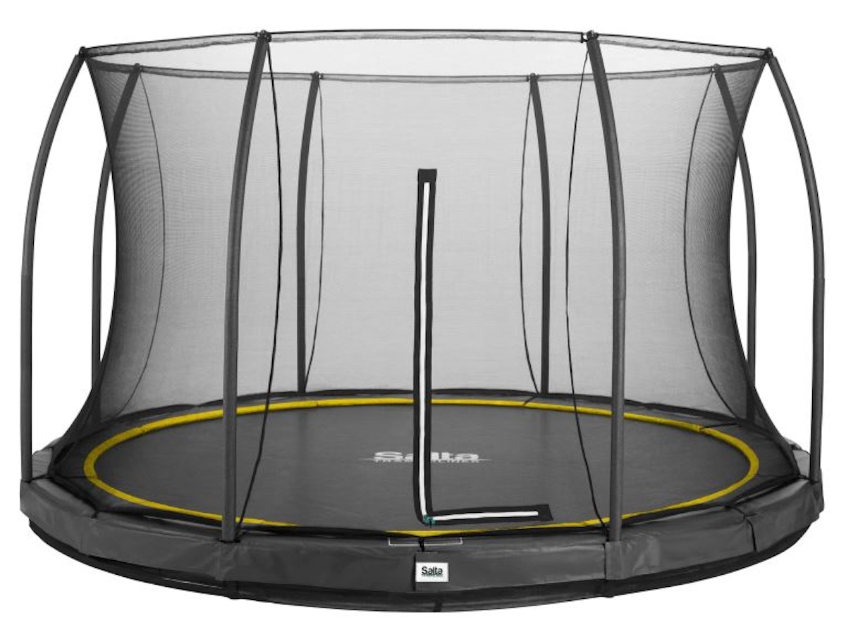 Salta Trampolin Comfort Edition Ground mit Sicherheitsnetz Ø 396 cm schwarz von Salta / Toptwence