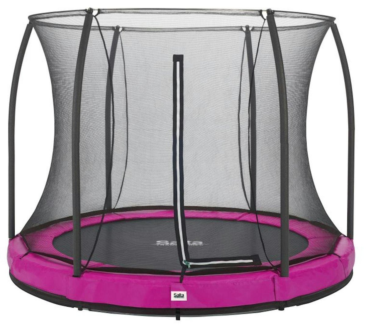 Salta Trampolin Comfort Edition Ground mit Sicherheitsnetz Ø 183 cm pink von Salta / Toptwence