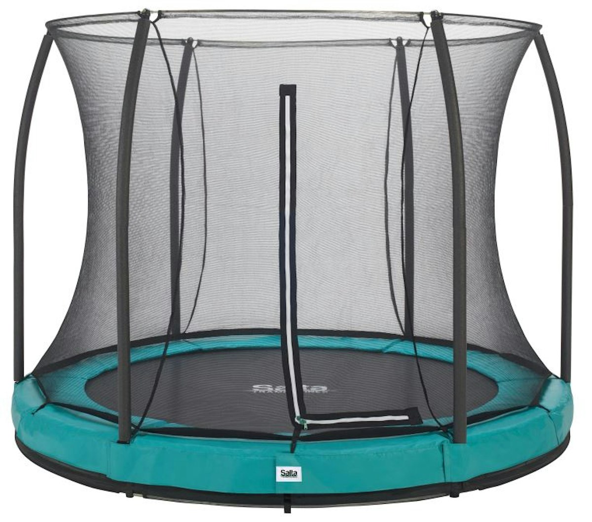 Salta Trampolin Comfort Edition Ground mit Sicherheitsnetz Ø 213 cm grün von Salta / Toptwence