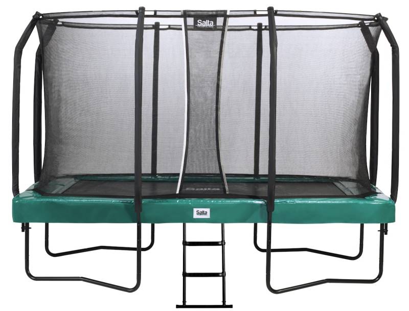 Salta Trampolin First Class 214 x 366 cm mit Sicherheitsnetz und Leiter-grün von Salta / Toptwence