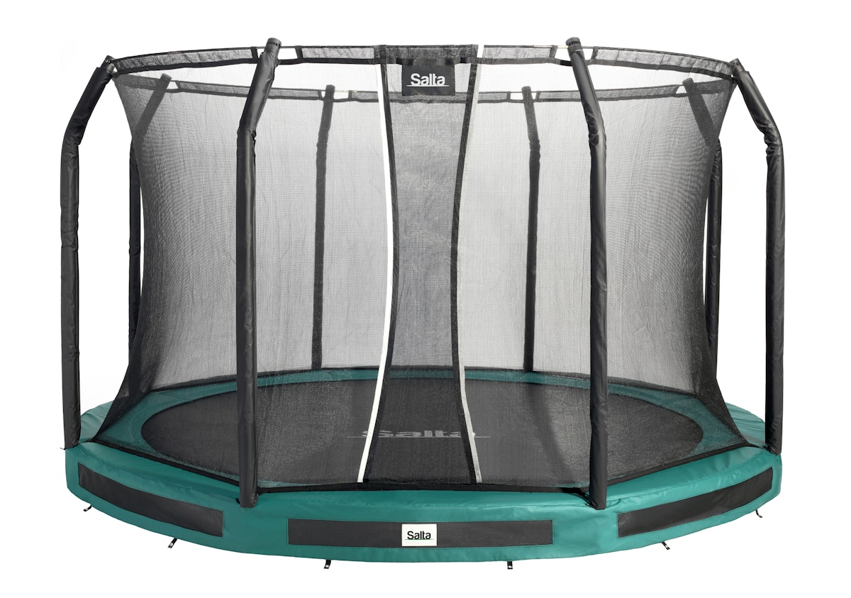 Salta Trampolin Premium Ground mit Sicherheitsnetz Ø 305 cm grün Salta Trampolin Premium Ground mit Sicherheitsnetz Ø 305 cm grün von Salta / Toptwence