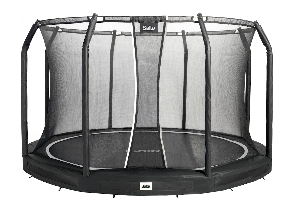 Salta Trampolin Premium Ground mit Sicherheitsnetz Ø 251 cm schwarz von Salta / Toptwence