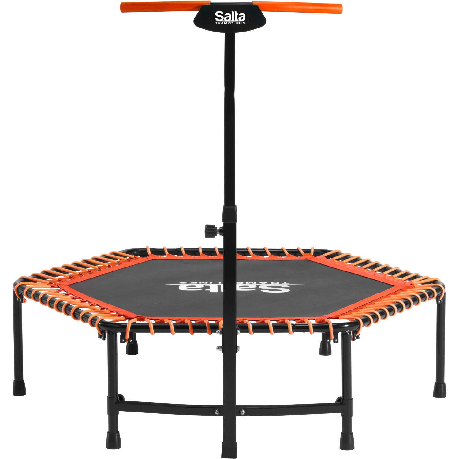 Salta Fitness Trampolin inkl. Griffstange Ø 128 cm Orange von Salta