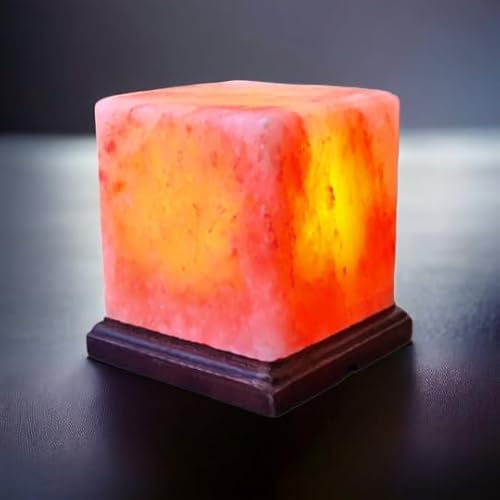 Himalaya Cube Salzlampe Größe L mit Dimmer von Saltbay