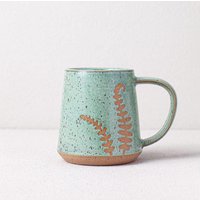 Türkis Fuddlehead Farn Becher - Keramik Salz Der Erde Türkis Fuddlehead Farn Becher - Keramik Salz Der Erde von SaltoftheEarthNC