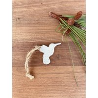 Kolibri Ornament - Vogel Christbaumschmuck Handgefertigte Keramik Salz Der Erde Öffner von SaltoftheEarthNC