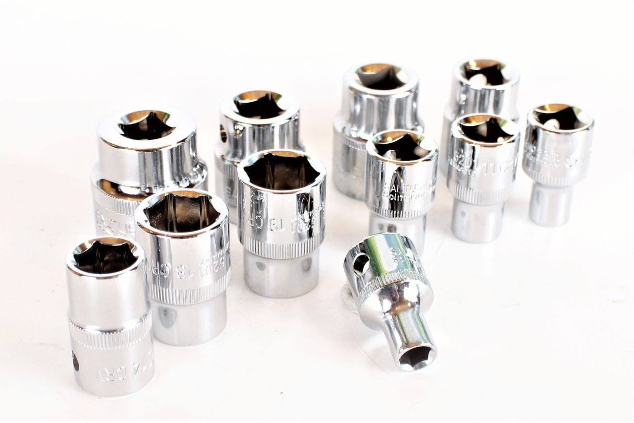 Saltus Bit- und Steckschlüsselset SALTUS 1/2\ Steckschlüssel-Einsatz-Set 8-27 mm Profi Nuss CV 11-… von Saltus