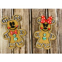 Mic Und Mini Lebkuchen 3D Tiered Tablett Holz Dekor von SaltyPeachCreations