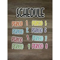 stundenplan Magnete | Klassenzimmer White Board Verwandte Kunst & Themenbereich Getrocknetes Radierbrett von SaltySunkissedShop